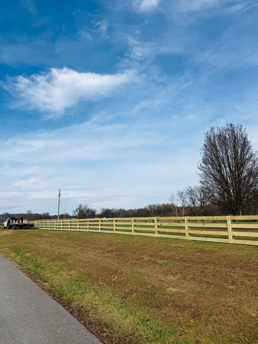 Fence Installation for Ap’s Fencing in McMinnville, TN