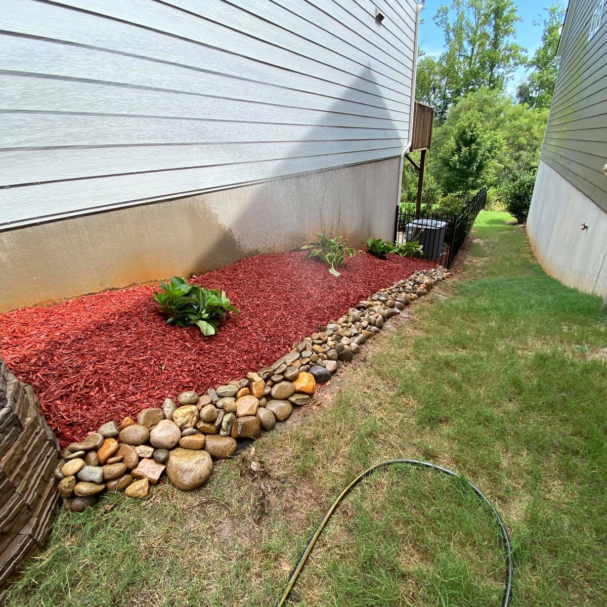 Mulch Installation for L & C Landscaping in Statesville, NC