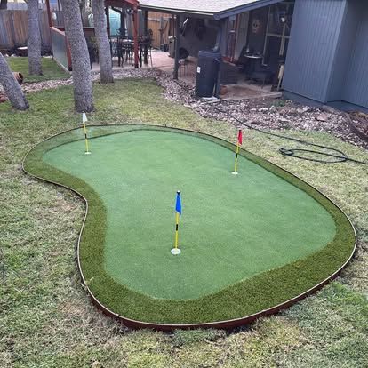 Putting Green Installation for Creative Edge Co. in San Antonio, TX