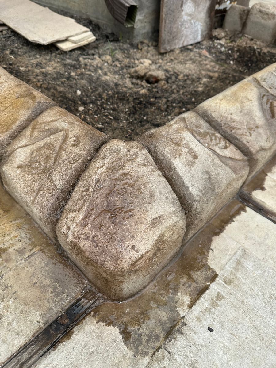 Stamped Concrete Installations for Texas Curb N Borders in Houston, TX