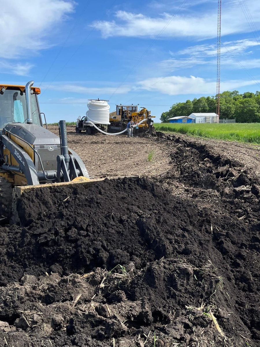 Dozer & Backhoe Work for Opdahl Farm Drainage in Fulda, MN