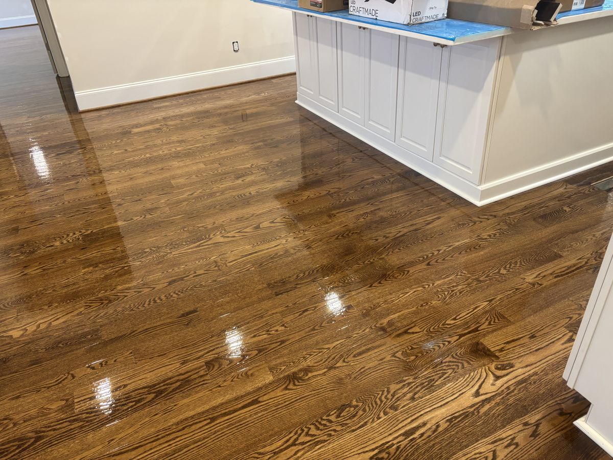 Refinishing hardwood flooring for Jason Tench Flooring LLC in Richmond, VA