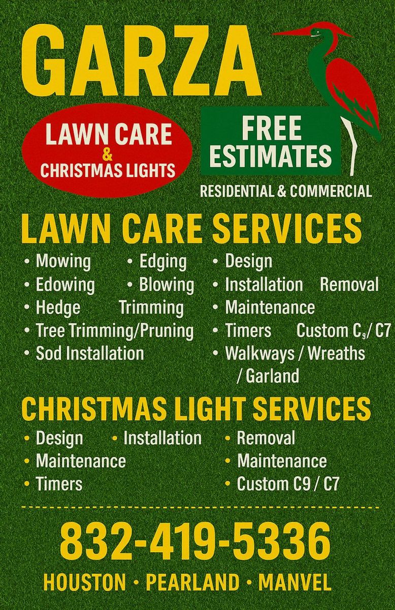 Lawn Maintenance for Garza Lawncare & Tree Service in Pearland, TX