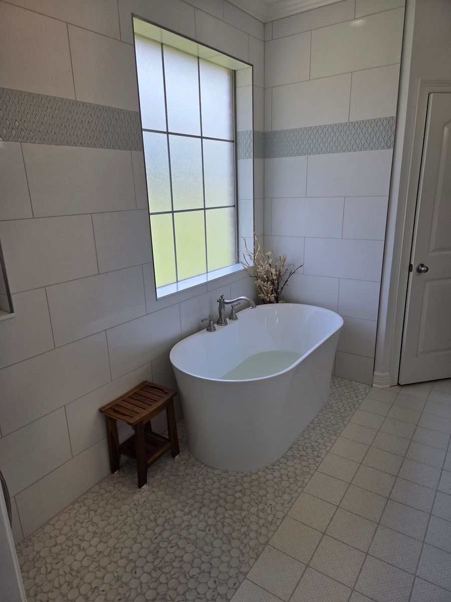 Bathroom Remodel for D&J Custom Floors in Nederland, TX