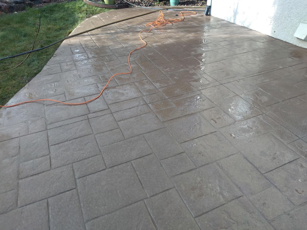 Stamped Concrete for J and Son Colorado Concrete in Colorado Springs, CO