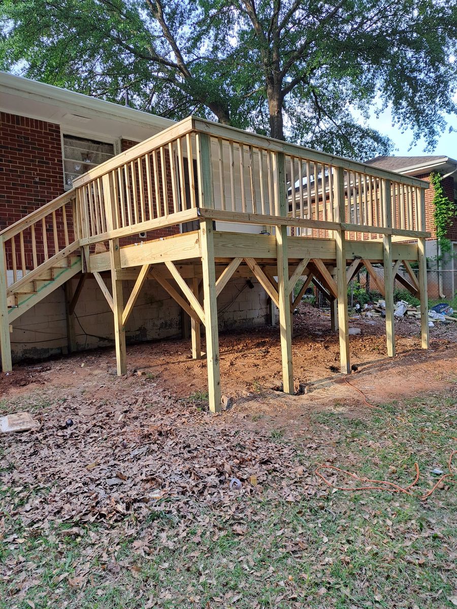 Deck & Patio Installation for Rick's creative home improvement and repair in Atlanta, GA