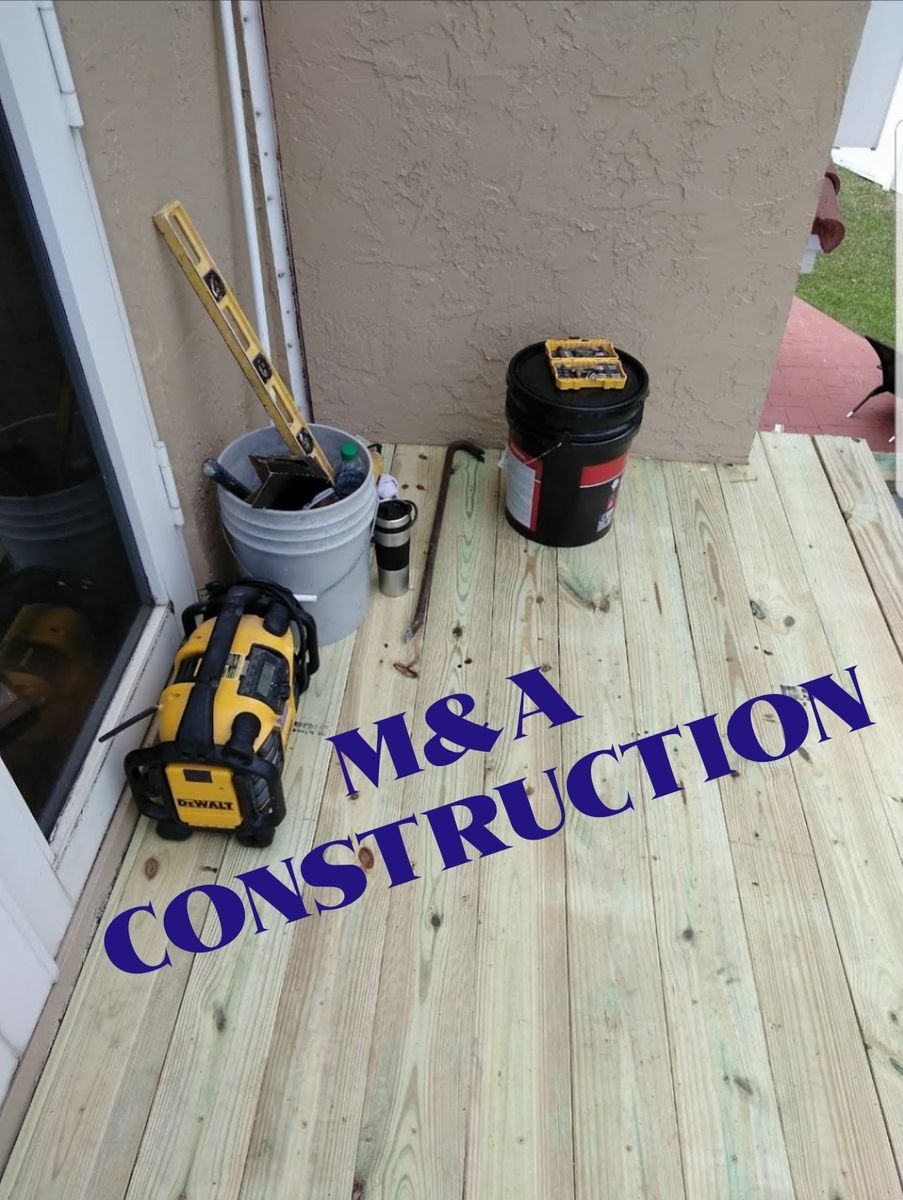 Deck & Patio Installation for M&A Construction in Southwest Ranches, FL