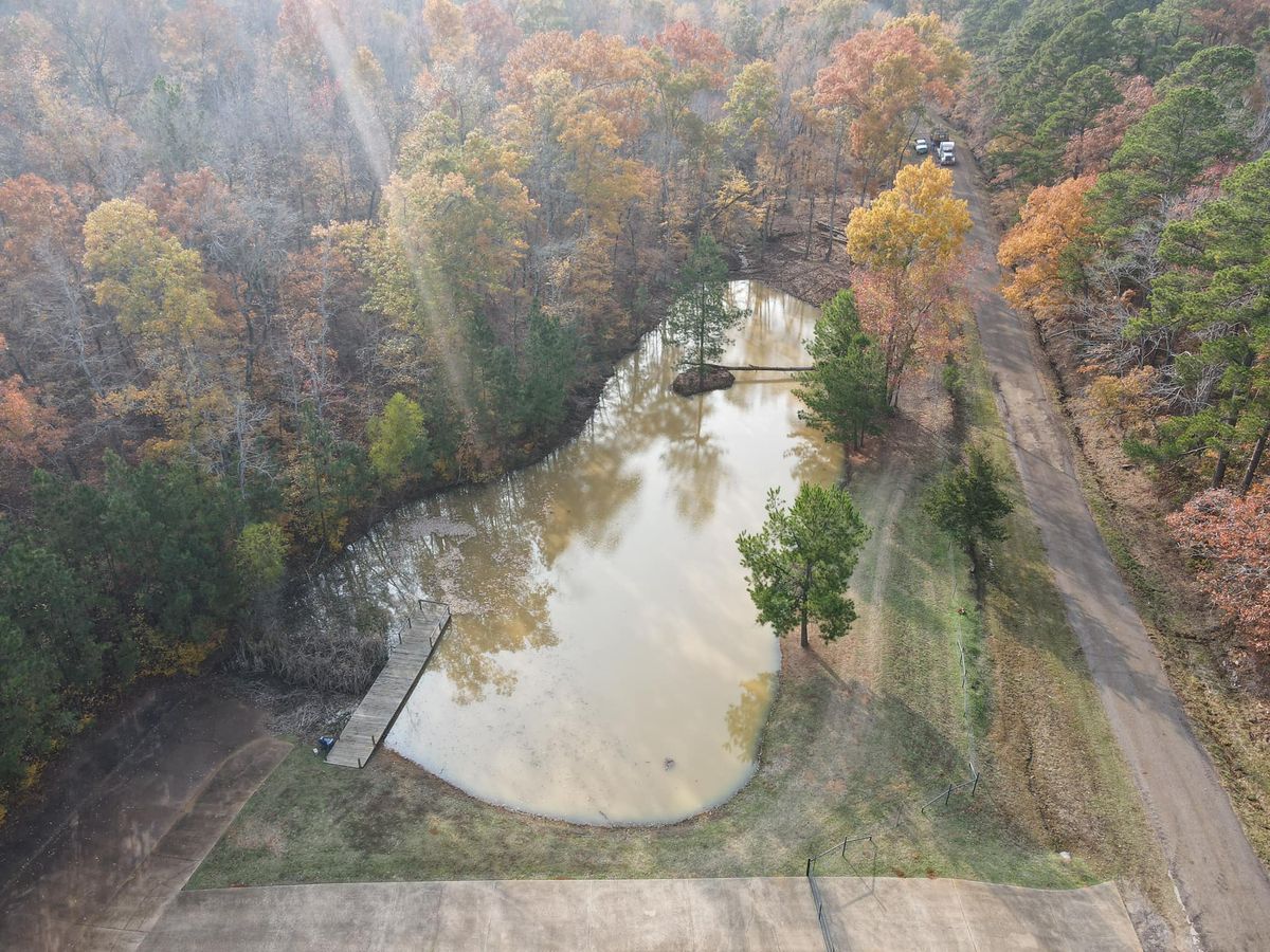 Pond Building for CR Services in Rusk, TX