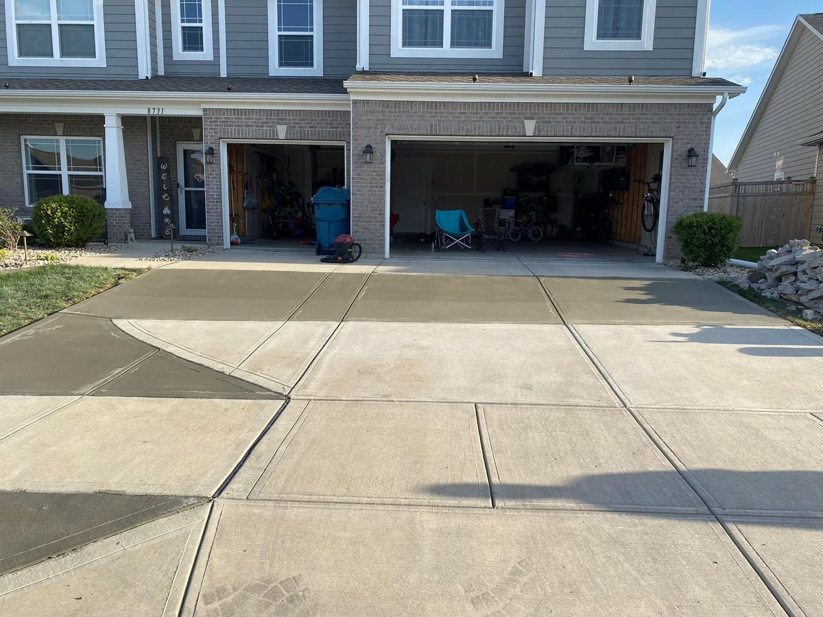 Driveway Construction for Fabian's Concrete in Indianapolis, IN