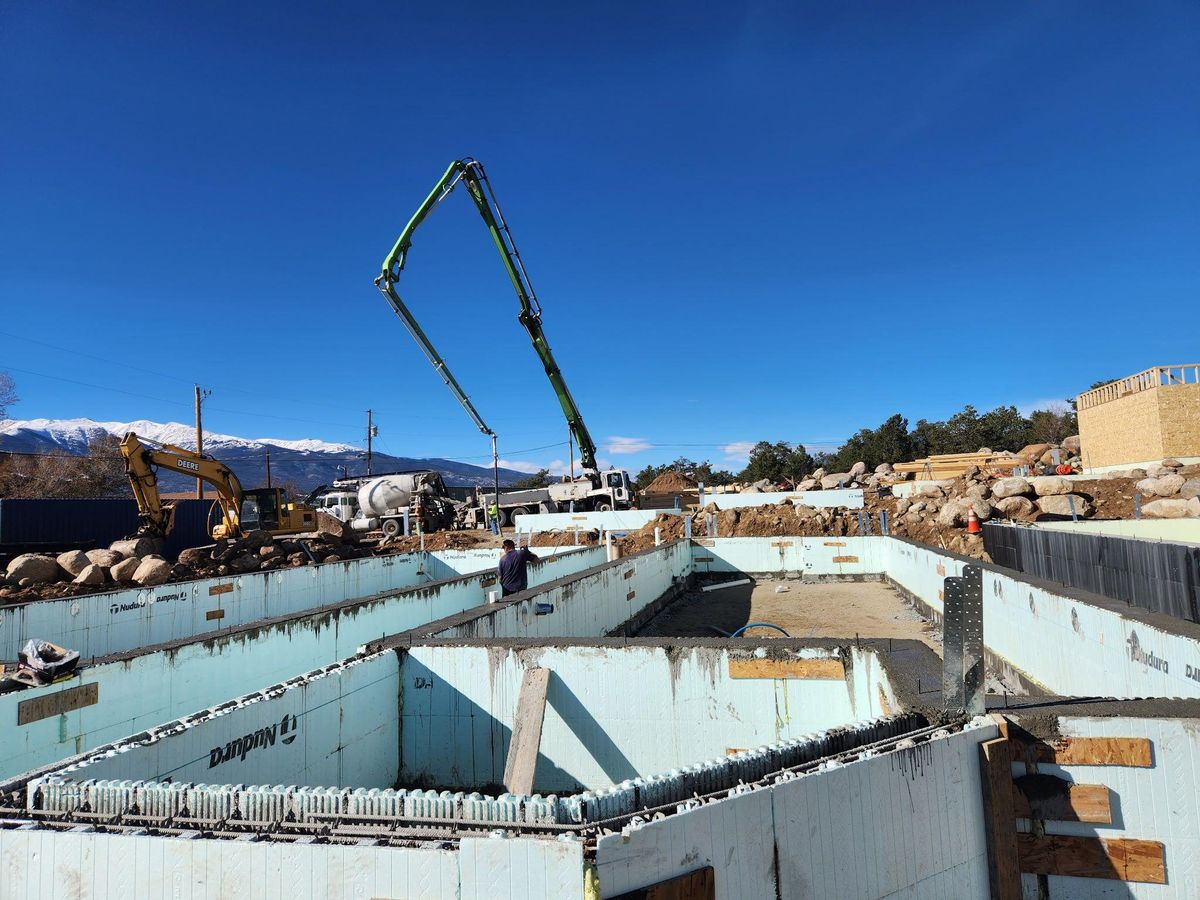 Foundation Laying for Keith Alan Peterson Home Innovation LLC in Buena Vista, CO
