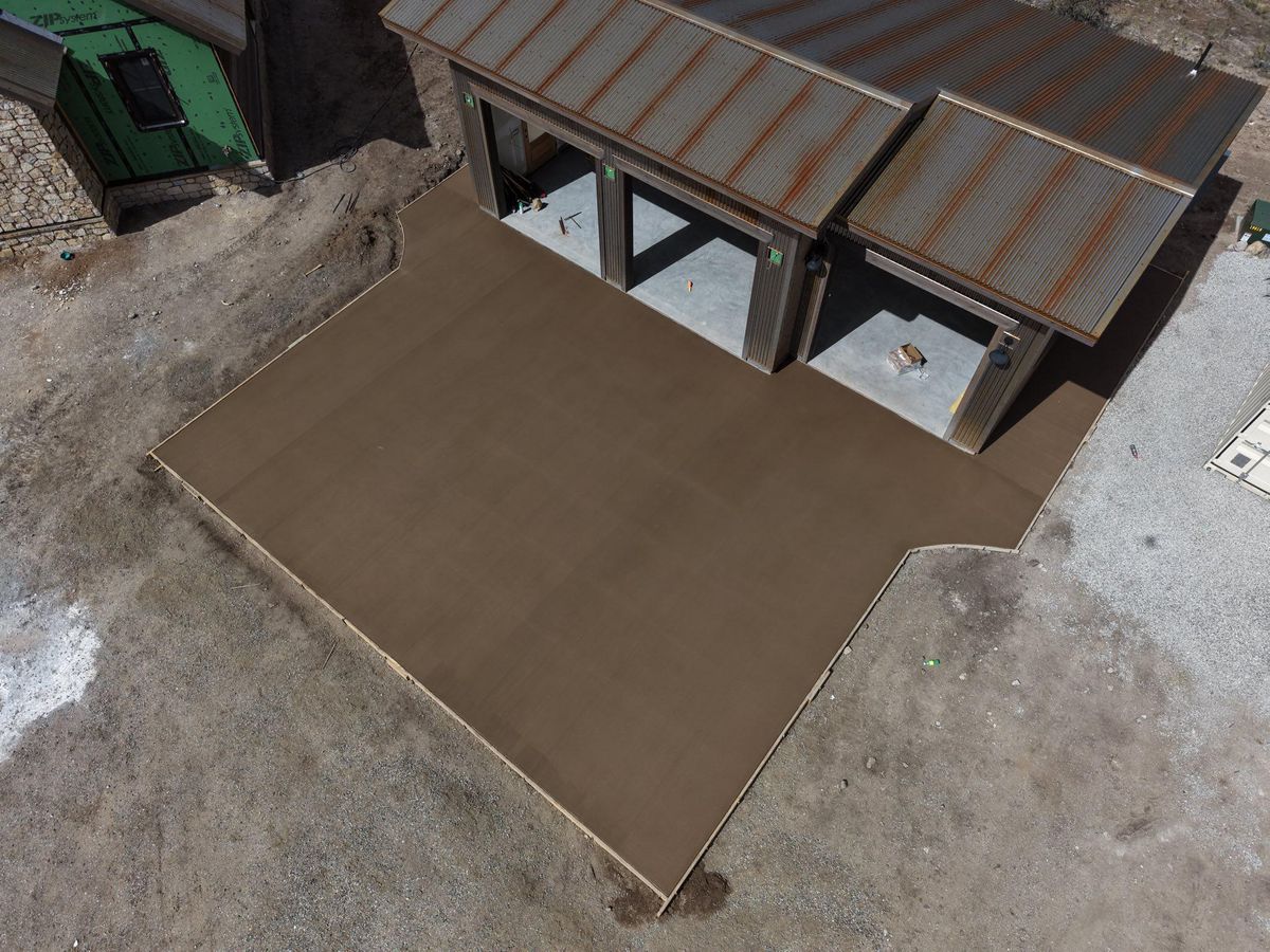 stamped concrete for EHJP Masonry in Silverthorne, CO