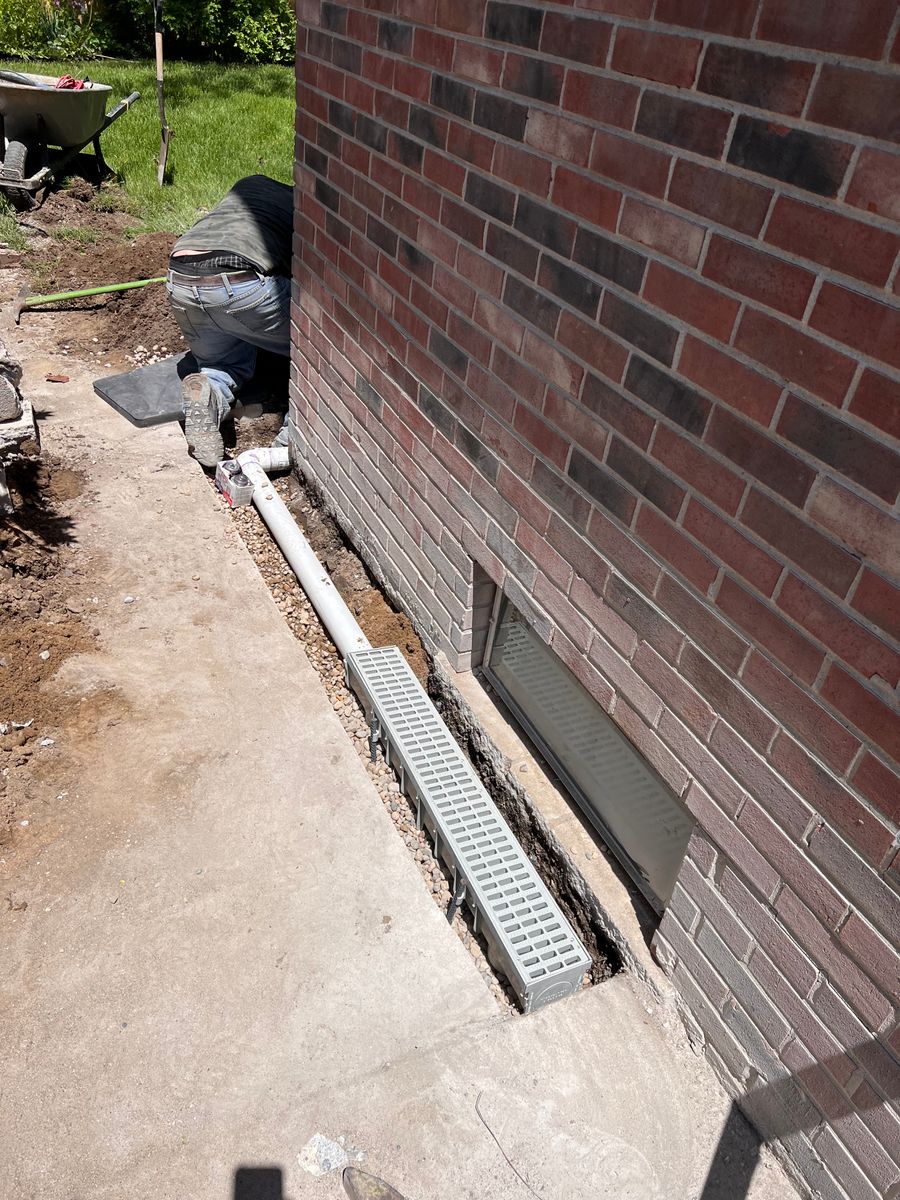 Channel drain for Alltimate Outdoor Services in Warren, MI