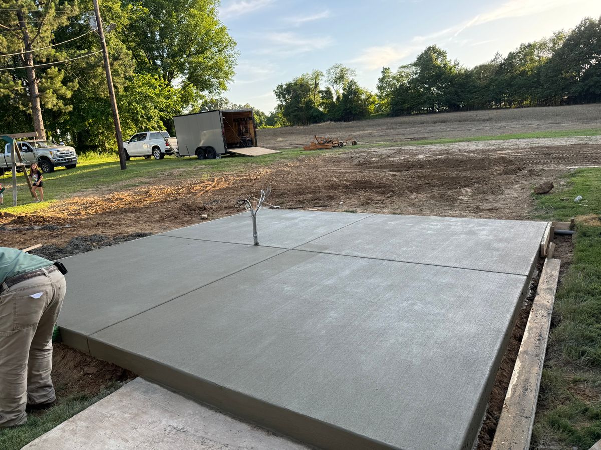 Concrete Slab Construction for Ramsey Concrete Construction in Covington, TN