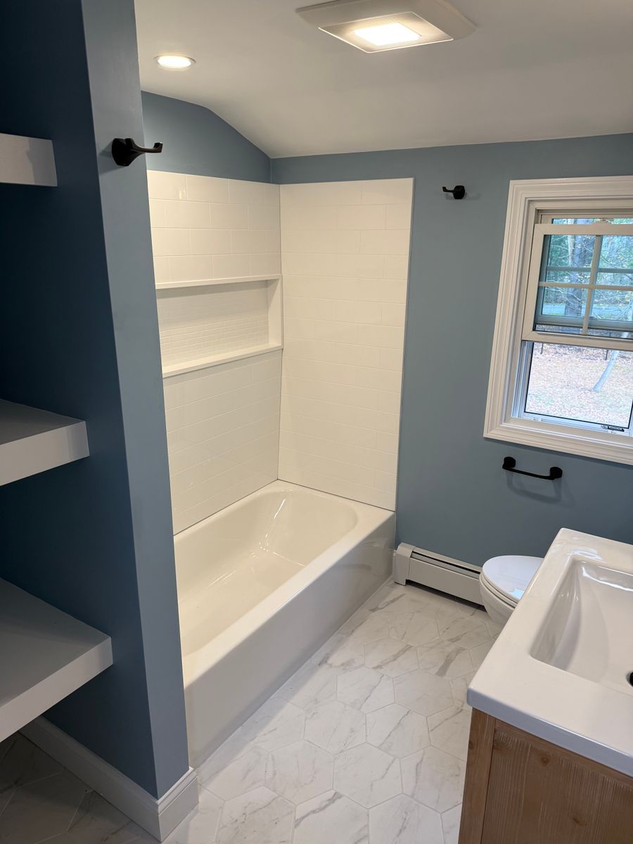 Bathroom Renovation for DiPersio Construction in Wilmington, MA
