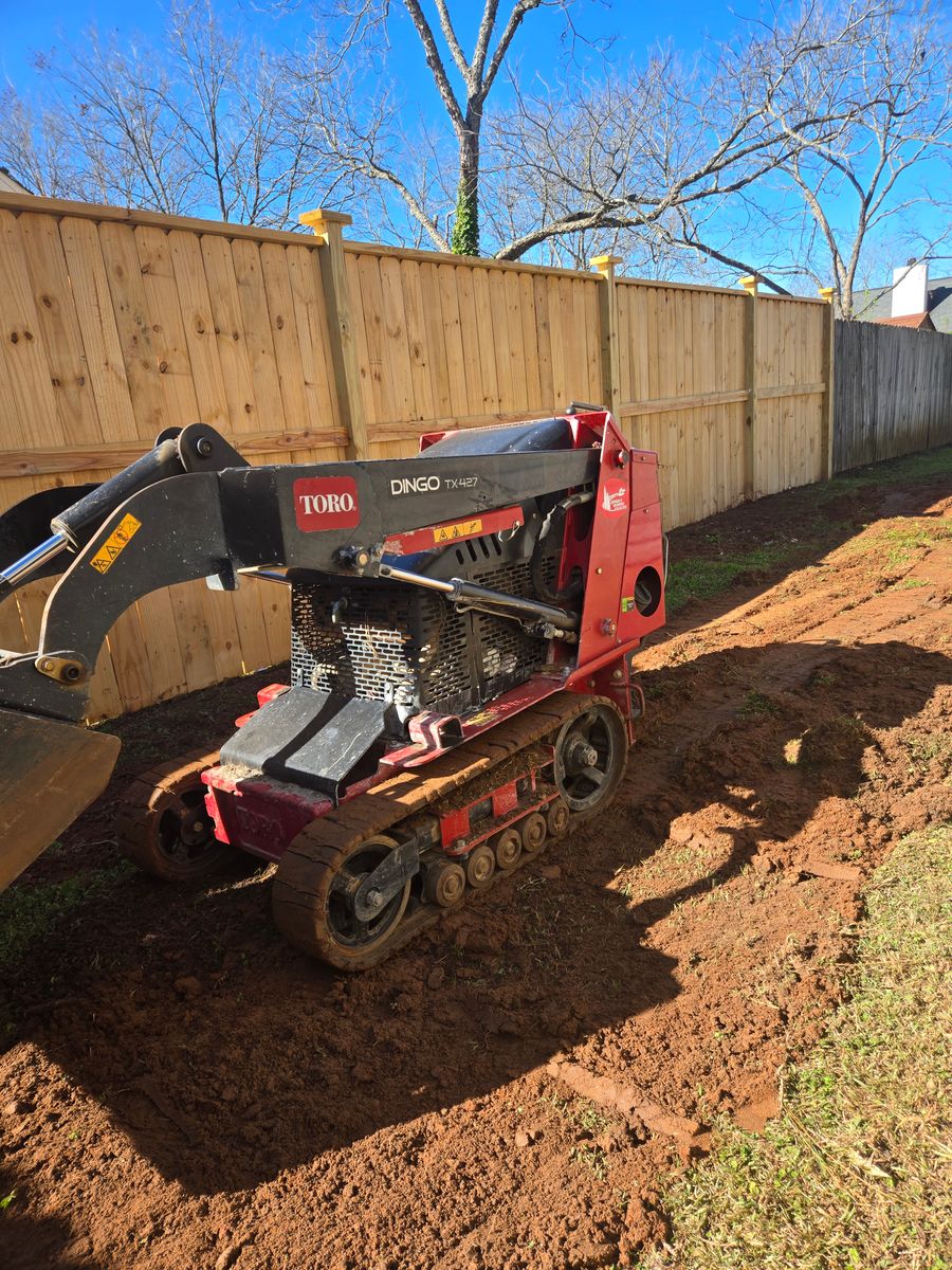 Mini skid steer for Zepeda's Mowing in Fort Valley, GA