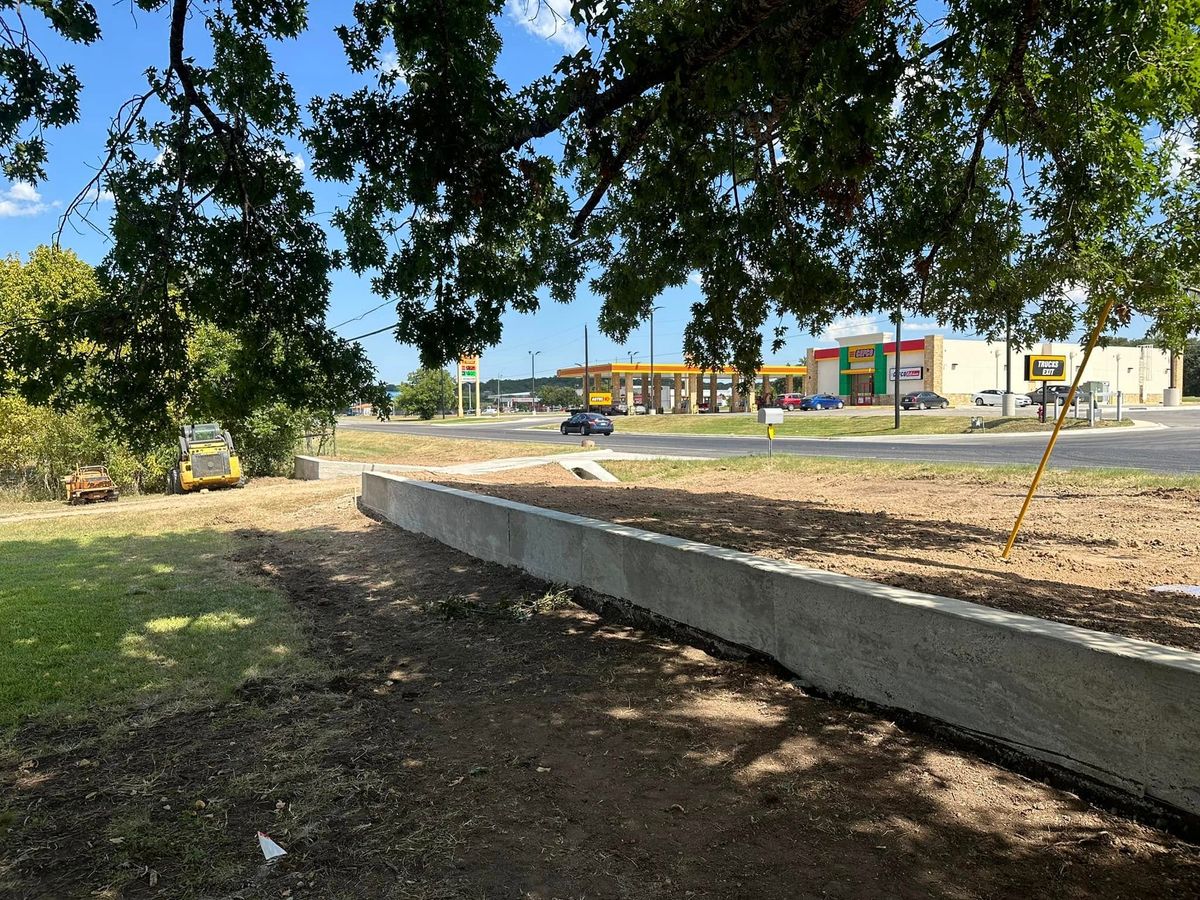 Retaining walls for CrossCut in Kempner, TX