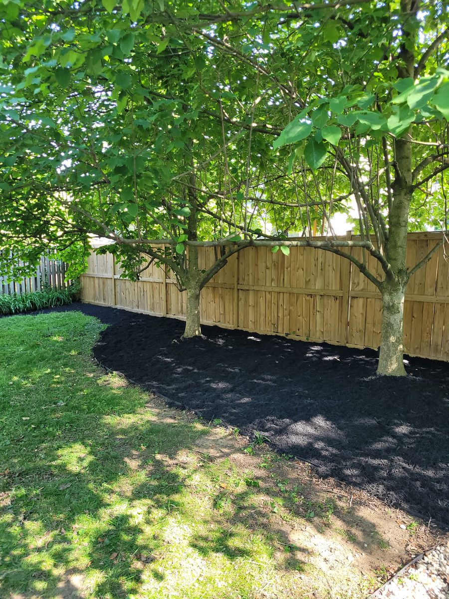 Mulch Installation for Woody's Tree and Landscaping in Fredericksburg, VA