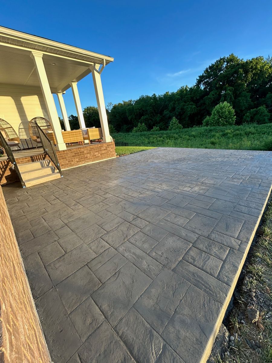 Stamped Concrete for Premier Concrete Scapes in Murfreesboro, TN