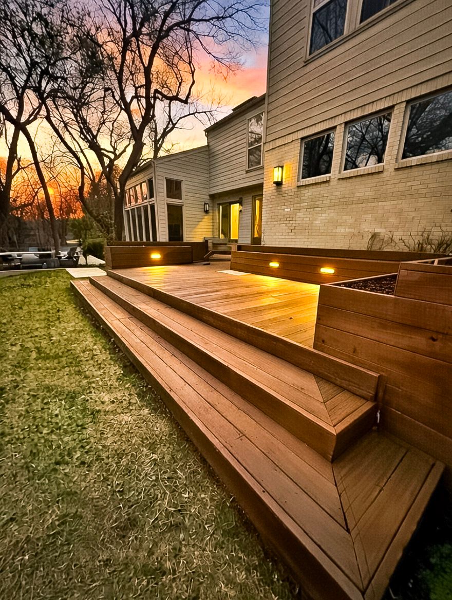 Wood Decks for Walker Custom Exteriors in Dallas, TX