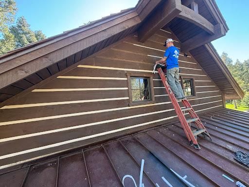 Log Home Chinking for True Blue Logworks LLC in Corvallis, MT