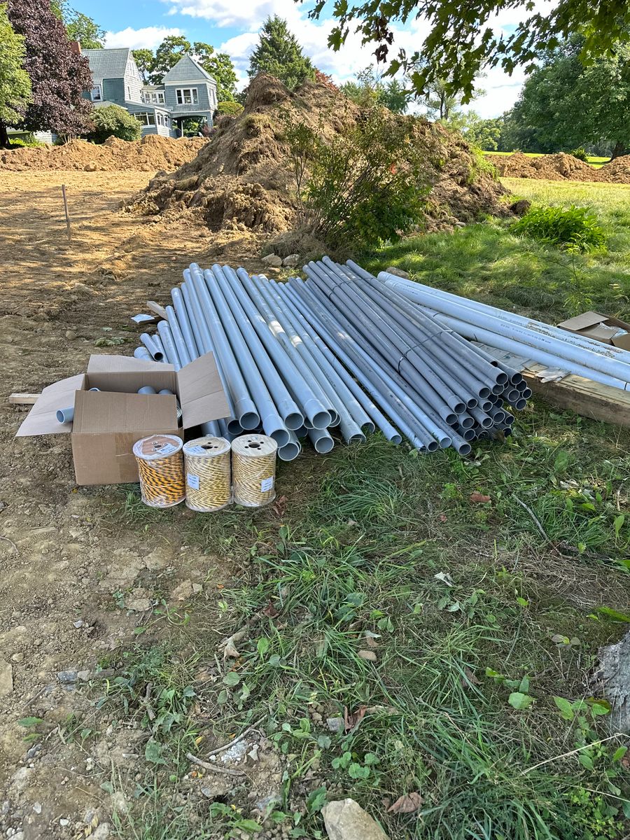 Underground utilities for Triple C’s Excavation in Ashford, CT