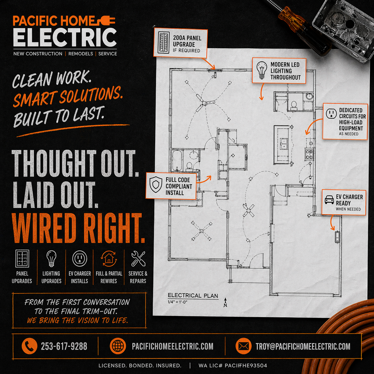 Lighting Solutions for Pacific Home Electric in Puyallup, WA