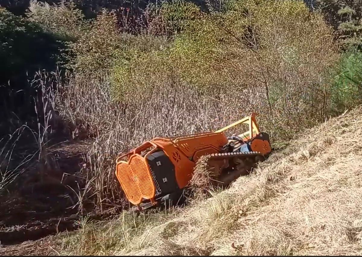 Steep Slope Mowing for Mountain Goat Land Management in Galax, VA