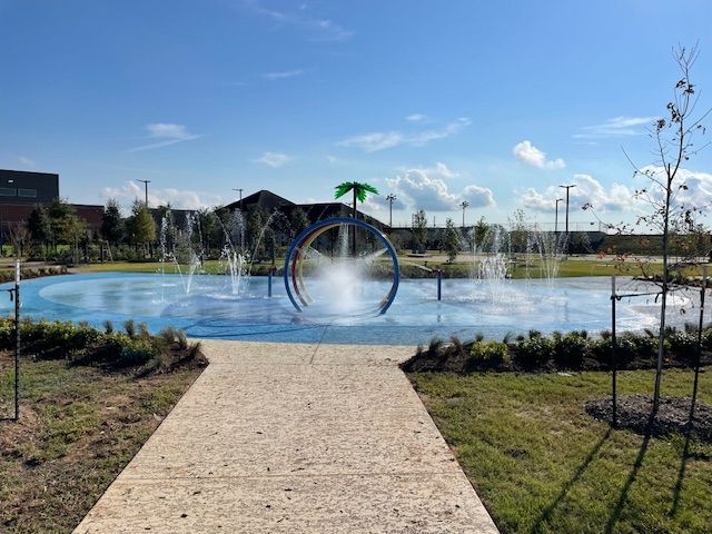 Splash Pad for Out Back Pool and Spa Creations in The Woodlands, TX