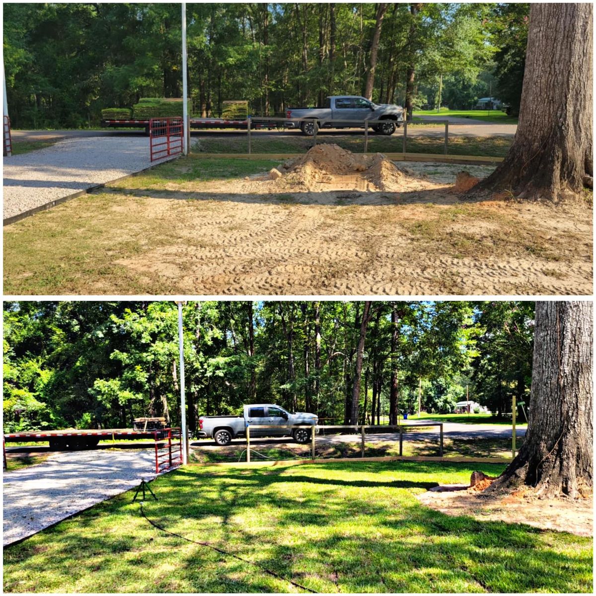 Sod Installation for JT’s Landscaping in Tyler County, TX