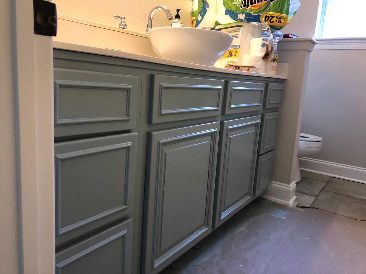 Cabinet Refinishing for GEOS Painting in New Braunfels, TX