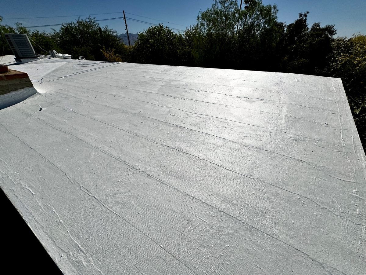 Roof Coating for Eco Form Construction in Tucson, AZ