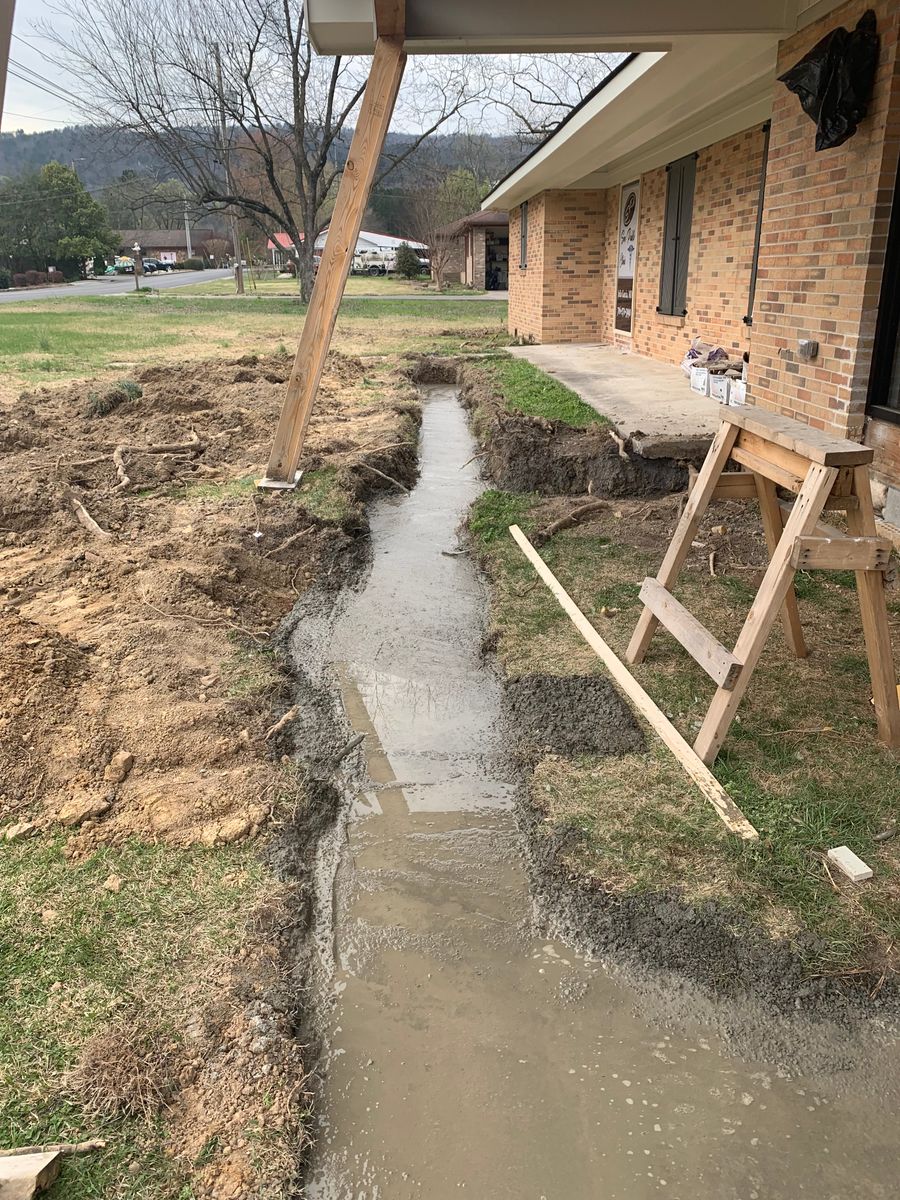 Trenching for J.P Landscaping and Excavation in Chattanooga, TN