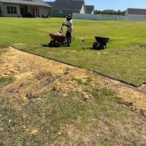 Mulch Installation for All in One Landscaping in Jacksonville, NC