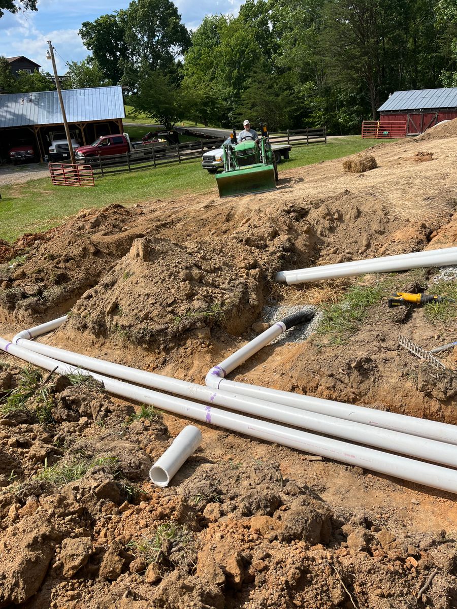 Septic Design and Installation for Deer Run Property Services in Rocky Gap, VA