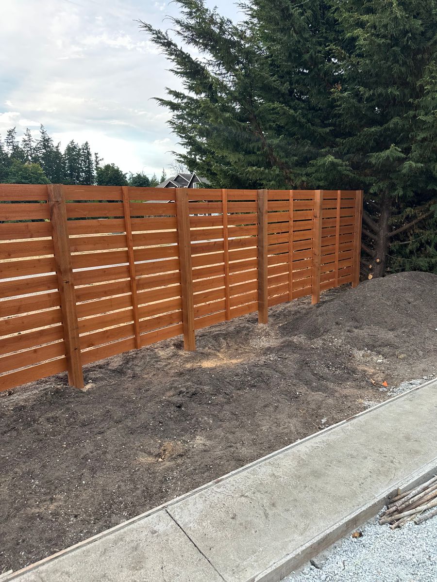 Fence Installation for McBride and Sons Fence in Camano, WA