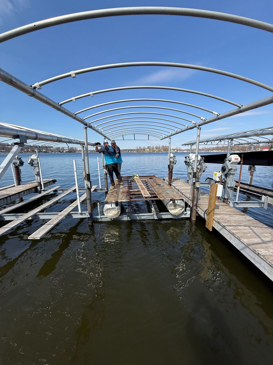Boat Dock Installation and Removal for Wagner's Lift & Dock Shop LLC in Watervliet, MI