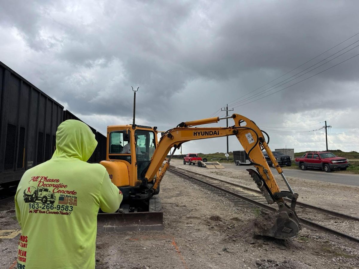 Site Preparation for All Phases Decorative Concrete in Sebring, FL