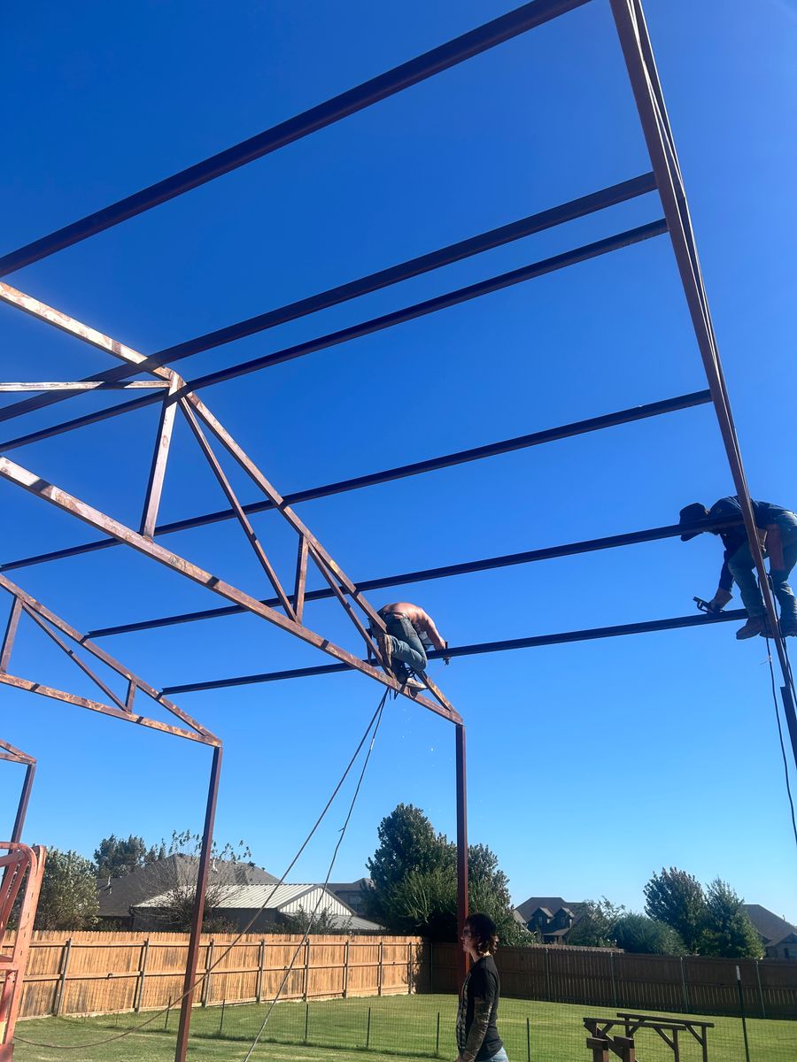 Oklahoma Residential Steel Buildings ( shops, Barndominiums, add-ons) for A-N-H Construction LLC in Oklahoma City, OK