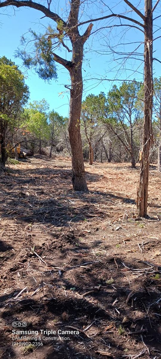 Land Clearing for CAM Paving & Construction in Kendalia, TX