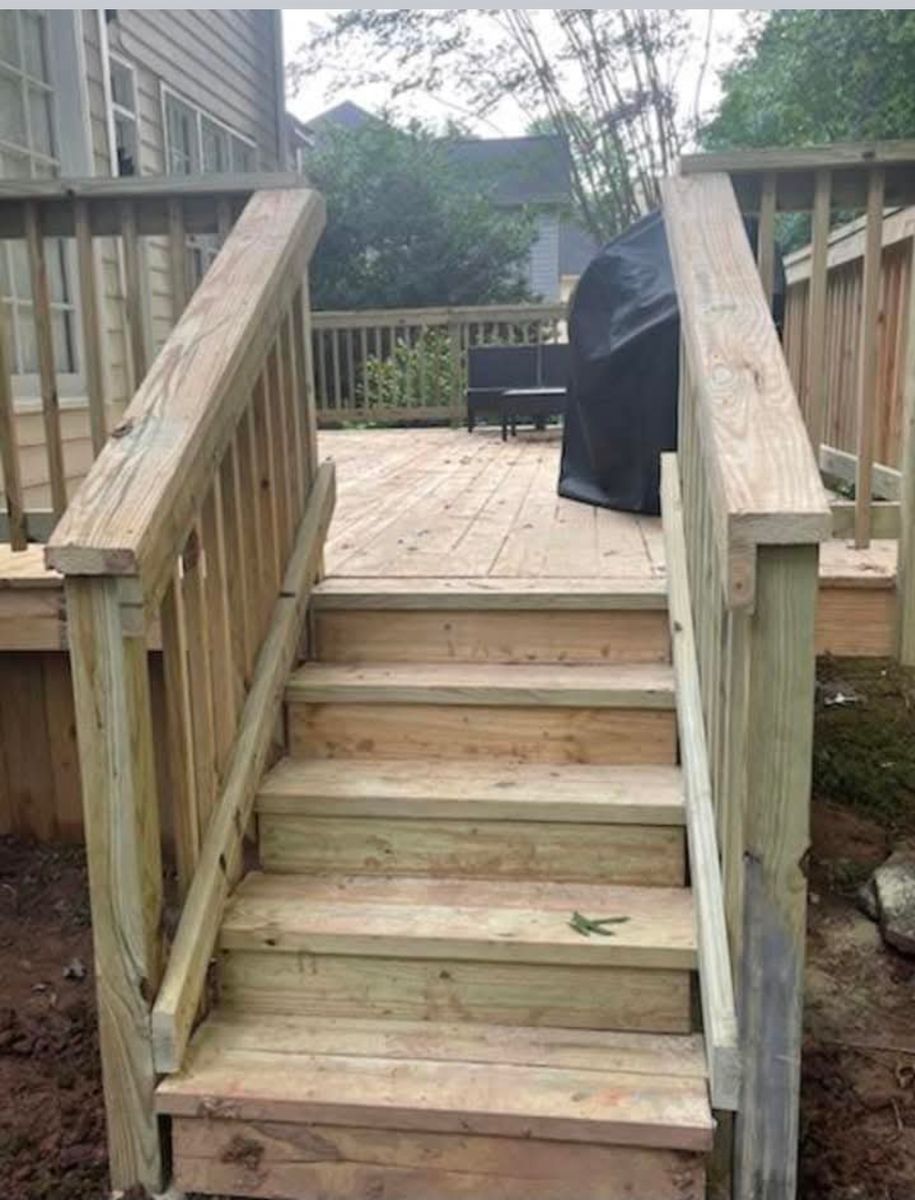 Deck Construction for All Out Construction in Atlanta, GA