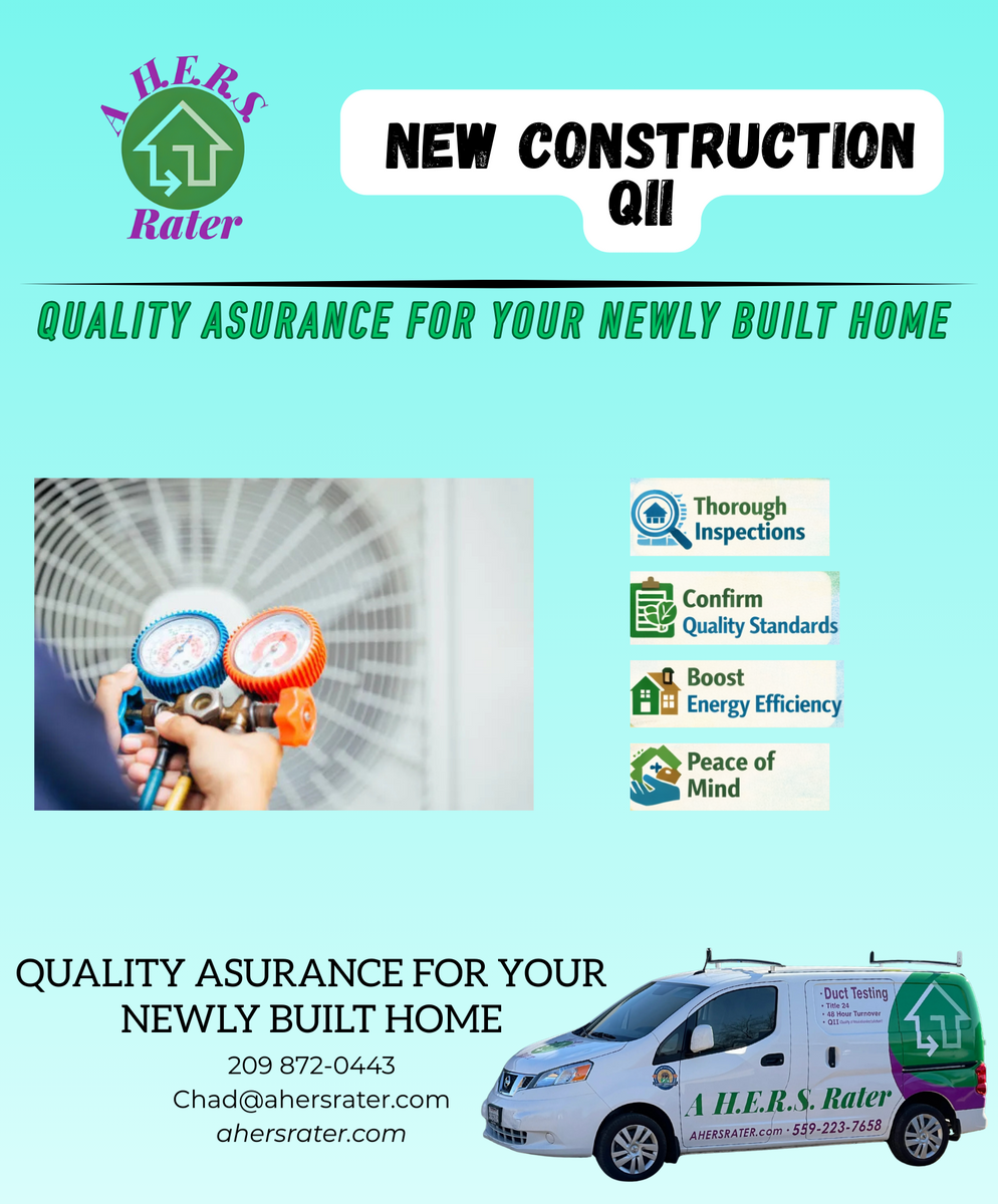 Duct Testing for A  H.E.R.S.  Rater in Fresno, CA