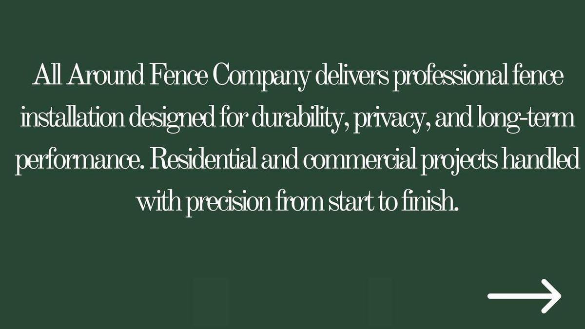 Residential Fencing for All Around Fence Company in Belgrade, ME