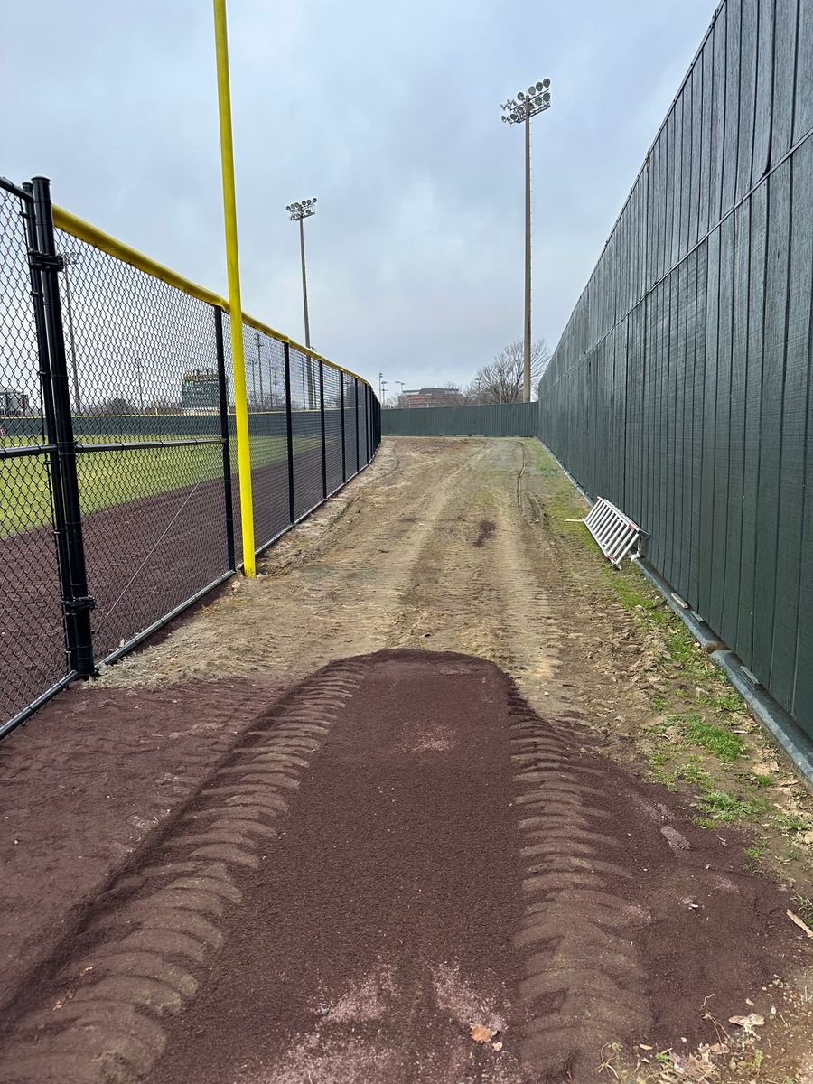 Warning Tracks for Fowler's Turf & Grading in Virginia, Virginia