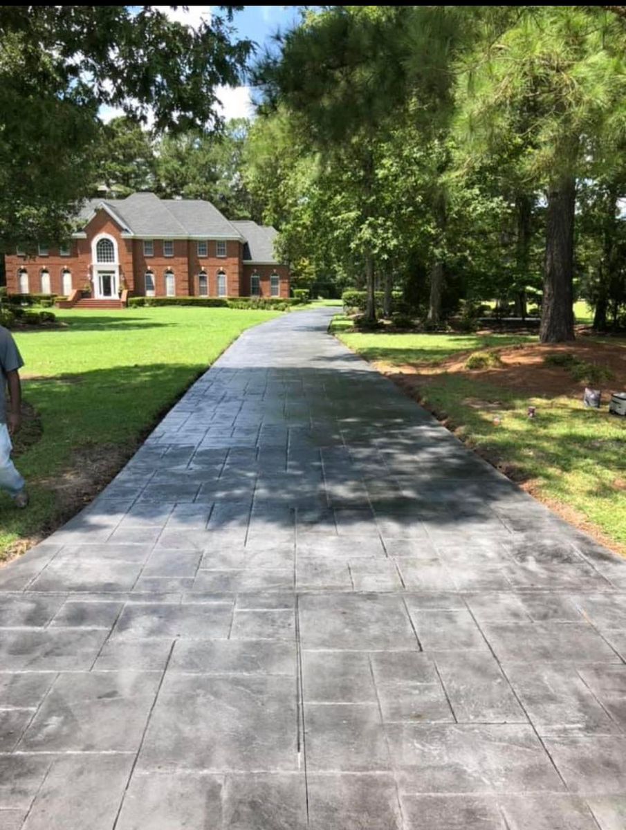 Sidewalk Installation for Concrete Cowboyz in Greenville, NC