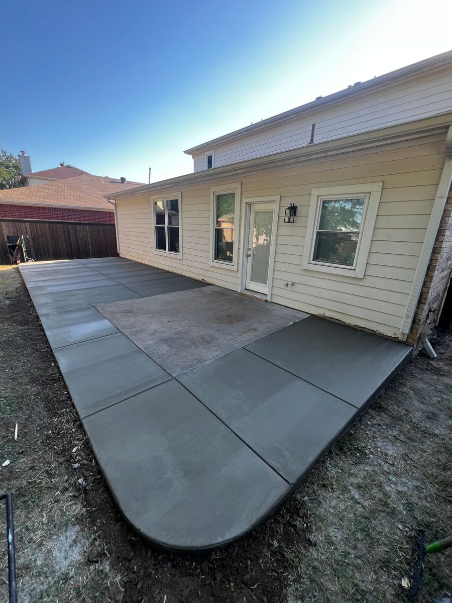 Patio Design & Installation for BW Concrete Contracting LLC in Fort Worth, TX