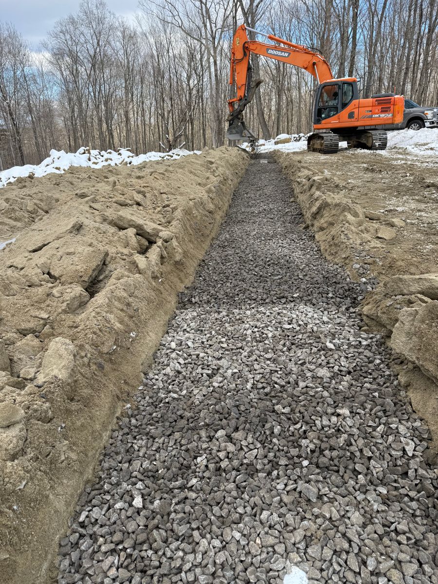 Septic Installs for Triple C’s Excavation in Ashford, CT