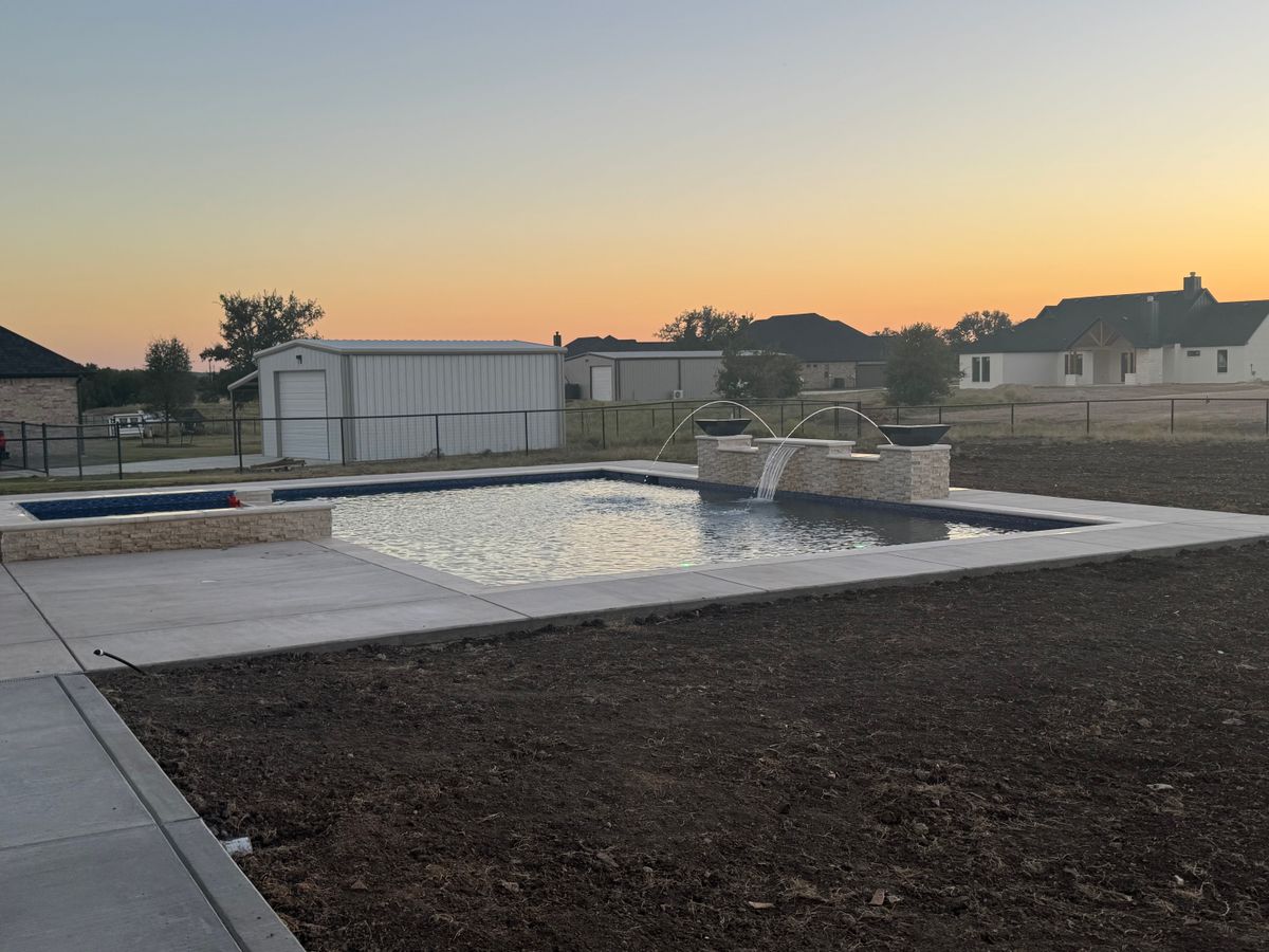 Pool Deck Paving for Black Diamond Custom Pools LLC in Azle, TX