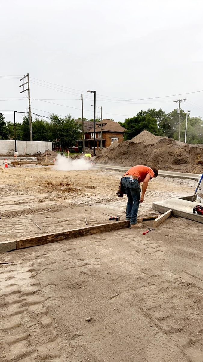 Underground Retention for Elevated Concrete and Home Improvements in Belleville, MI