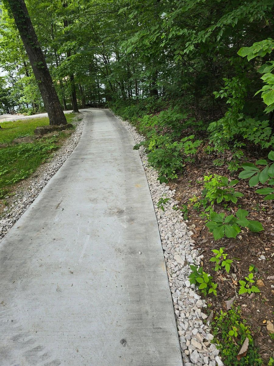 Rip rap/ erosion control for Williams Lawn and Land in Sharps Chapel, TN