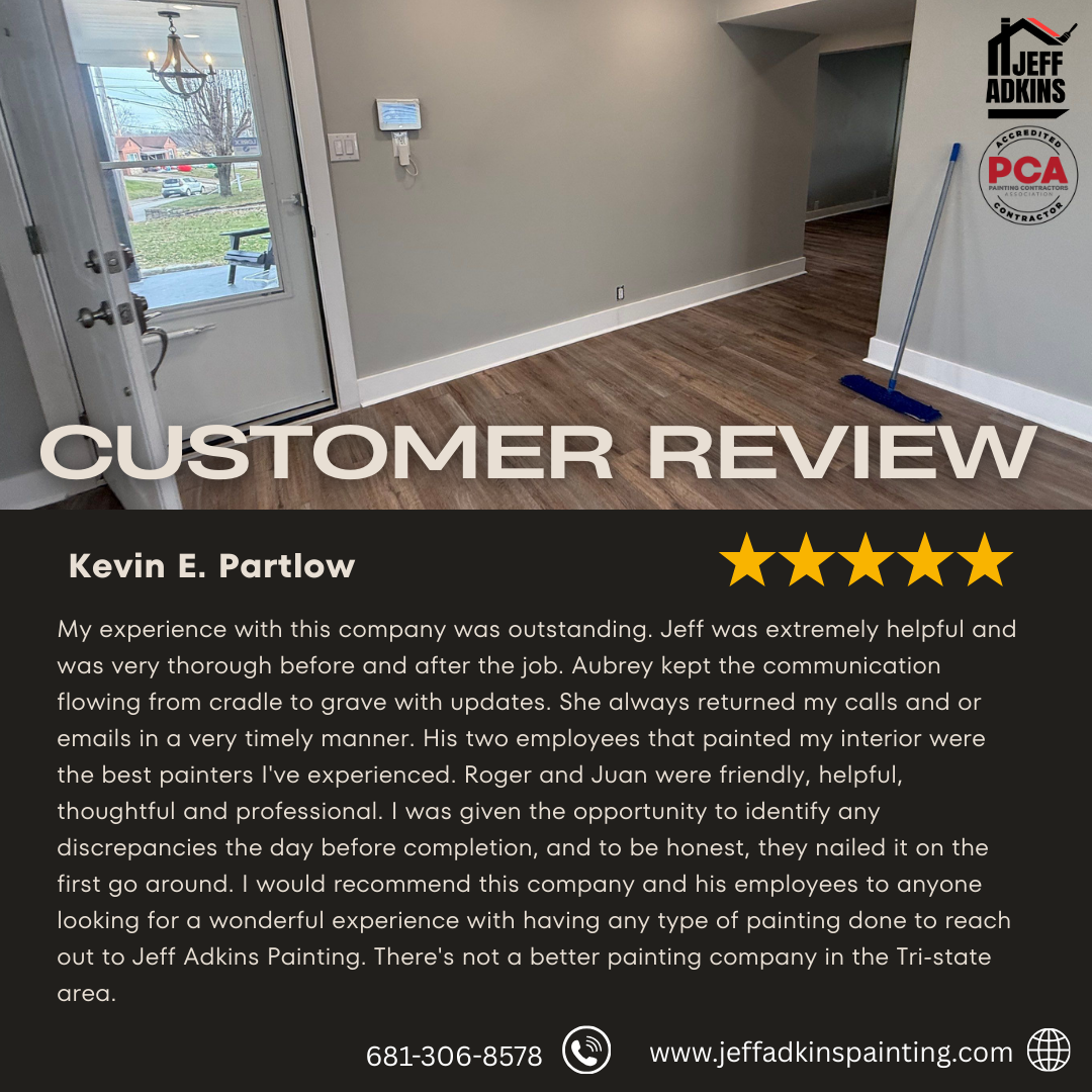 Interior Painting for Jeff Adkins Painting in Barboursville, WV